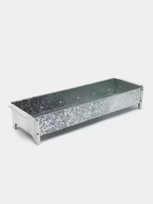 Металлический мини - мангал 52 см (Эконом) Серебристый