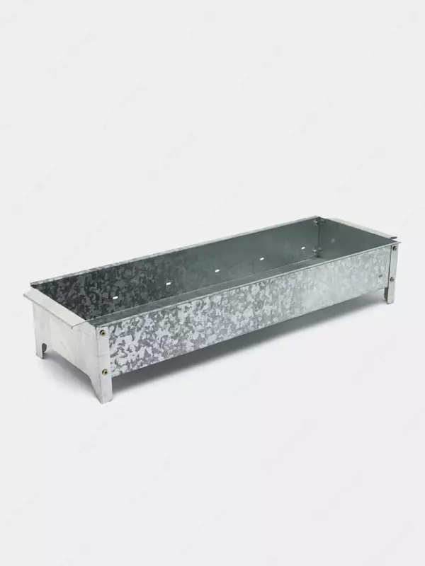 Металлический мини - мангал 52 см (Эконом) Серебристый