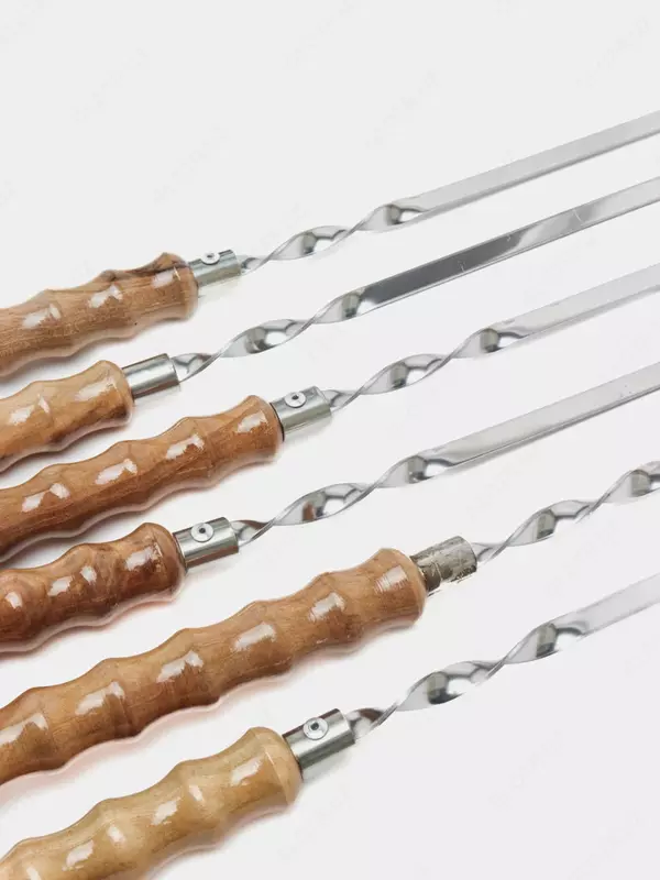 Набор шампуров "Самурай" с деревянной ручкой 72 см (6 шт)