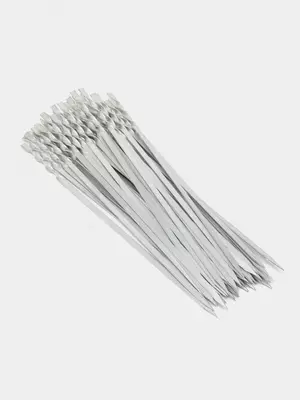 Набор металлических крученных шампуров "ALIK MAN" 40 см (50 шт)