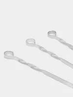 41 000 сум Набор металлических крученных шампуров с кольцом на конце "ALIK MAN" 45 см (4 шт)