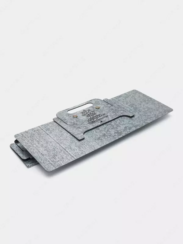 Металлический мангал "Карусель" 54 см (Серебристый)