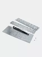 Металлический мангал "Карусель" 54 см (Серебристый) - ALIK MAN