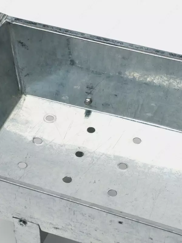 Металлический мини - мангал 45 см (Эконом) Серебристый