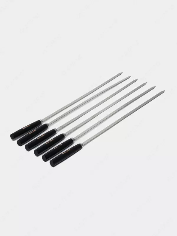 Набор шампуров "Alikman" с деревянной ручкой 55 см (6 шт)