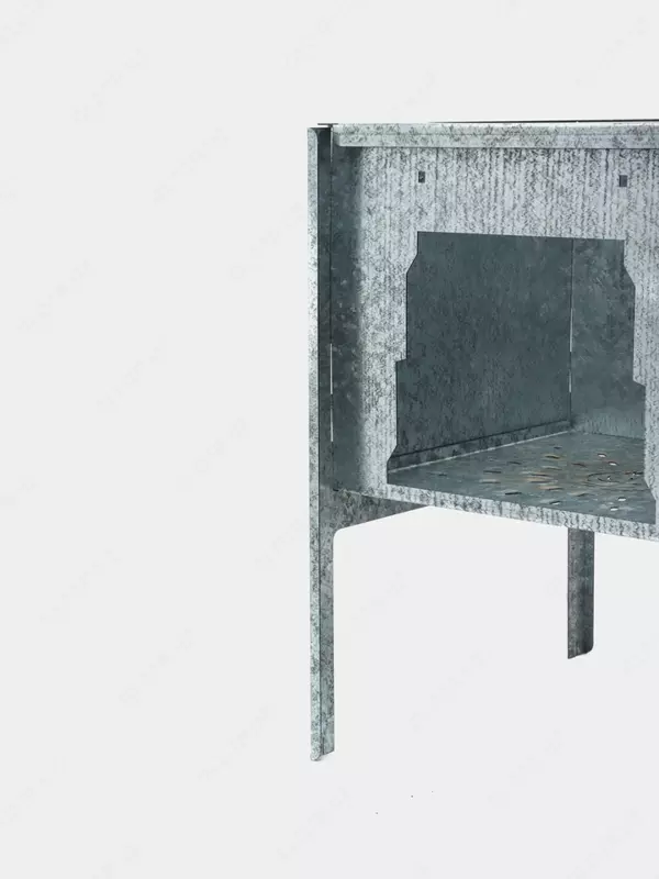 Металлическая разборная печь (Серебристая)