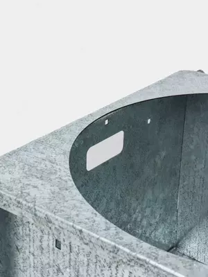 Металлическая разборная печь (Серебристая) Только в розницу