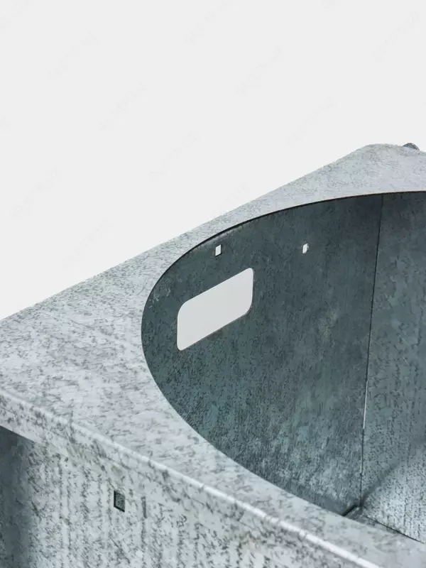 Металлическая разборная печь (Серебристая)