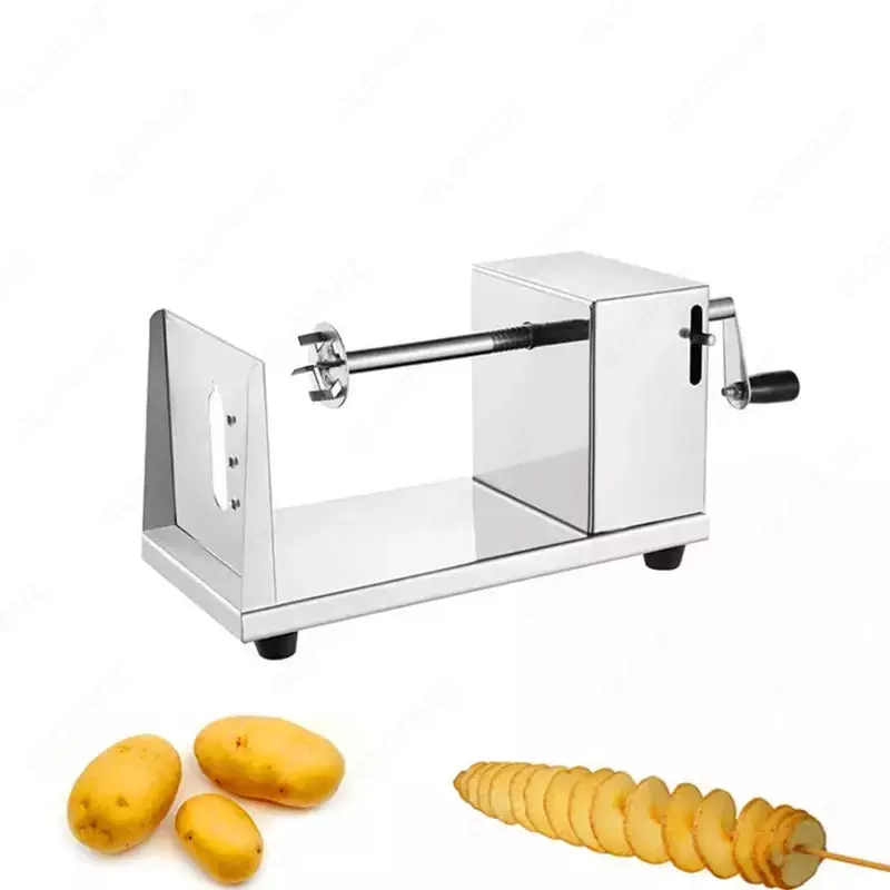 Ручная картофелерезка "Спиралька" (Серебристая)