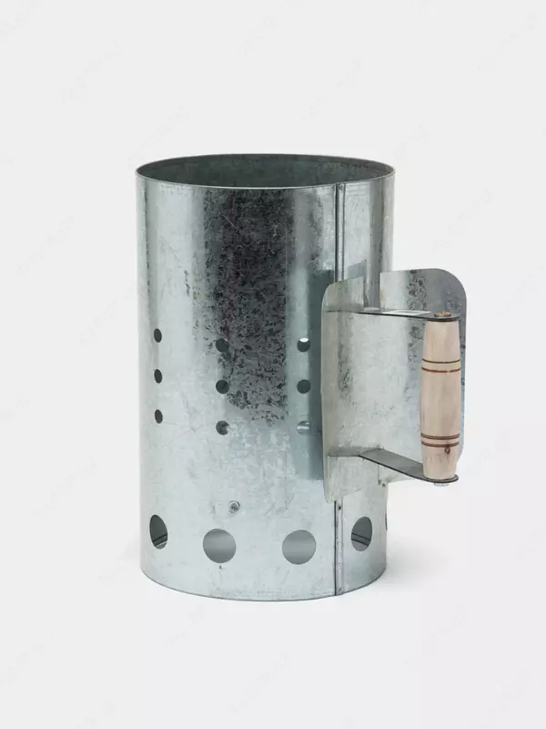 Металлическая топка-мангал для розжига угля (Серебристая) Кружка