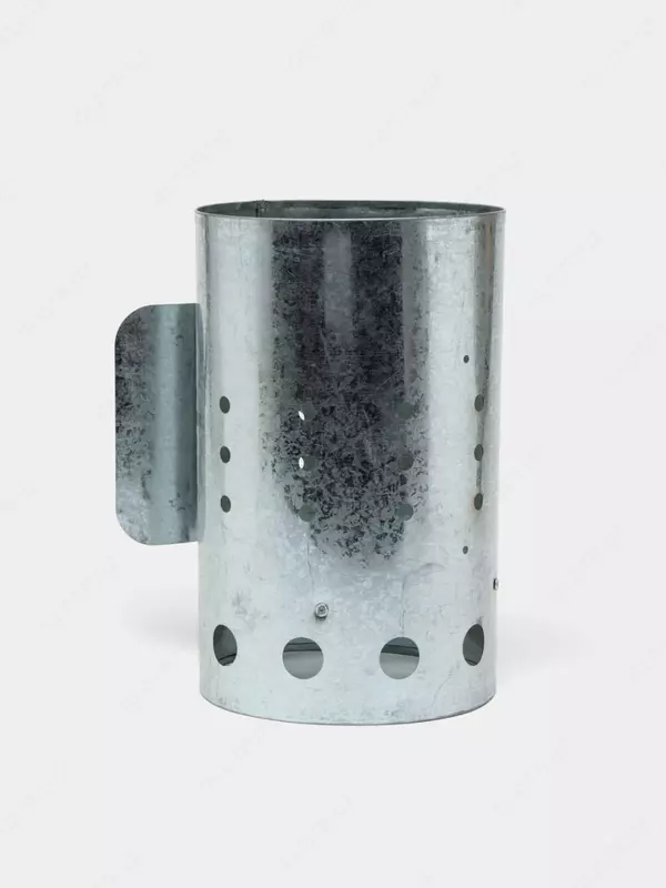 Металлическая топка-мангал для розжига угля (Серебристая) Кружка