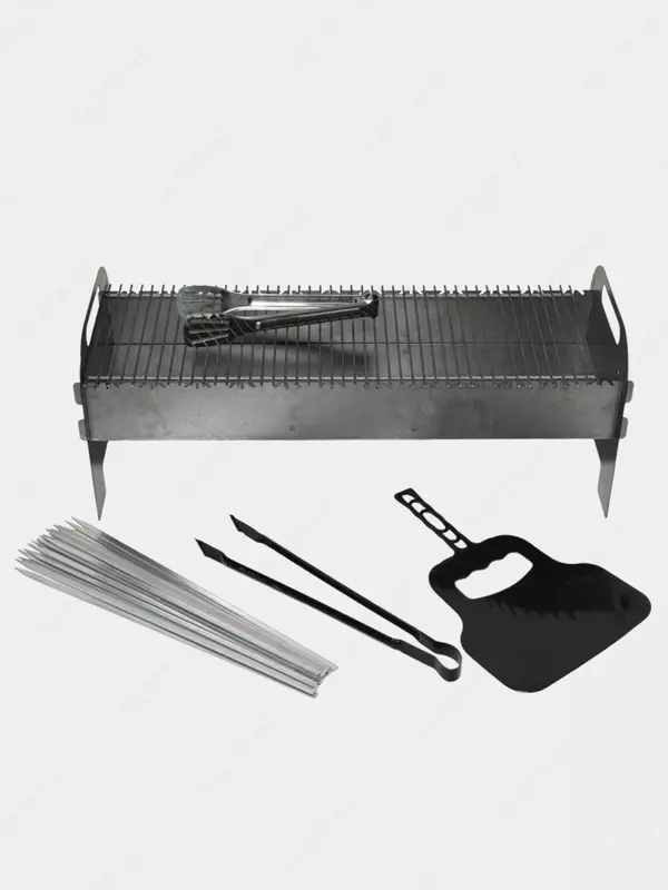 Мангал складной 60*20 см, с аксессуарами М-1