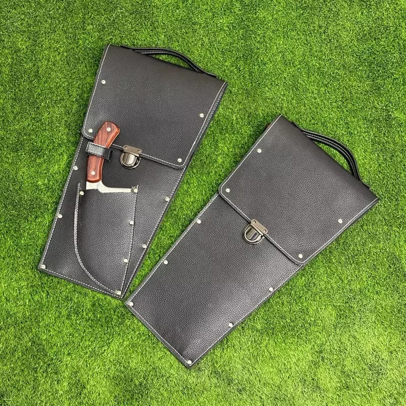 Чехол из кожи (подарочный) для шампуров с ручкой