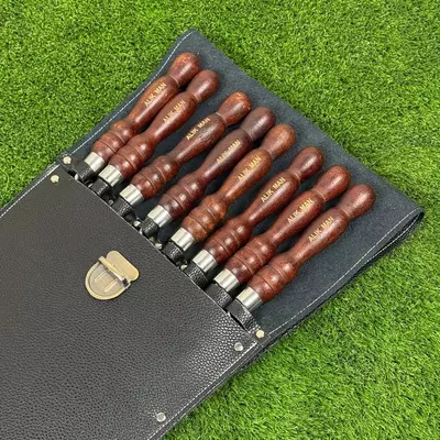 Чехол из кожи (подарочный) для шампуров с ручкой