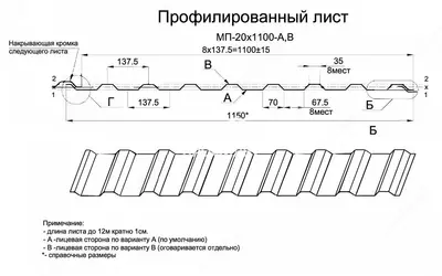 Профнастил МП-20 (ПЭ-0,4)