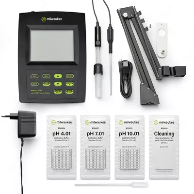 MW151 MAX лабораторный pH метр с функцией измерения ОВП и температуры - 7 623 923.2 сум / шт.