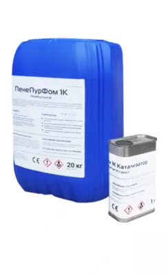 ПенеПурФом 1К (PenePurFoam 1К) Однокомпонентная гидроактивная инъекционная полиуретановая смола низкой вязкости. Для протекания реакции полимеризации необходимо присутствие воды.