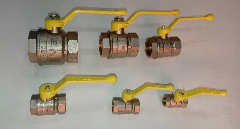 Кран шаровой латунный для газа Ду32 PN25 LD PRIDE, рычаг