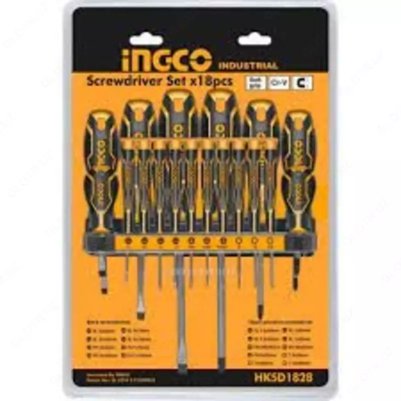 Универсальный набор отверток 18 шт INGCO HKSD1828 - от {0} сум
