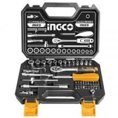 Набор торцевых головок с трещоткой 1/4" INGCO HKTS14451 INDUSTRIAL