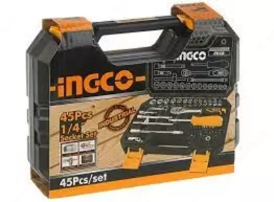 Набор торцевых головок с трещоткой 1/4" INGCO HKTS14451 INDUSTRIAL - Цена по запросу