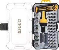 Отвертка T-образная с набором бит 47 шт. INGCO HKSDB0478