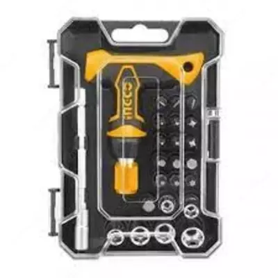 Отвертка T-образная с набором бит 47 шт. INGCO HKSDB0478 - Цена по запросу