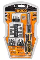 Отвертка-трещетка с битами и головками INGCO HKSDB0248