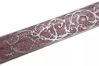 планка декоративная Вензель серебро бордо - Цена по запросу