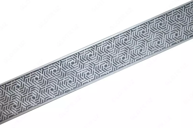 планка декоративная Арабеска серебро графит - по запросу