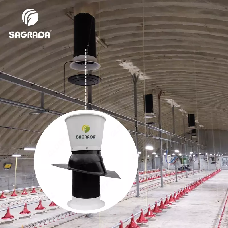 Вытяжные вентиляционные шахты для птичников