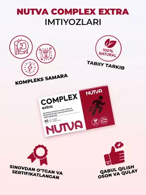 hazm tizimi va immunitetni yaxshiluvchi kompleks - 1 170 000 so'm / dona