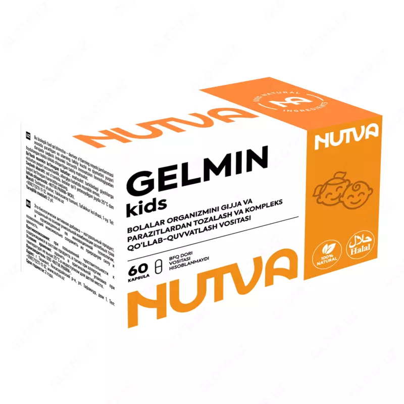 Nutva Gelmin Kids – bolalar organizmini gijjalar va parazitlardan himoya qilish