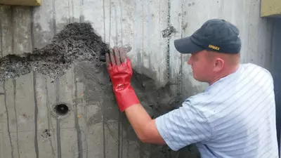 Beton bloklardan yasalgan bo'g'inlar, yoriqlar, konstruktsiyalarni, kommunikatsiyalarni kiritish joylarini gidroizolyatsiya qilish;
