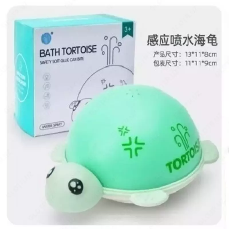 Avtomatik elektr bolalar o’yinchoqlar vanna va Suv havuzlar uchun suv puflagichli toshbaqa o’yinchoqlari