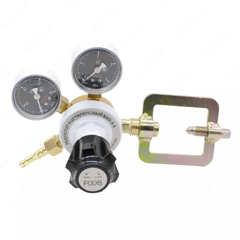 Редукторы давления (регулятор расхода газа) ацетиленовый. Редуктор Ацетилен FOOB БАО-5-5