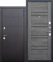  Входная дверь Чикаго  царговая (дуб шале белый/графит) - 
