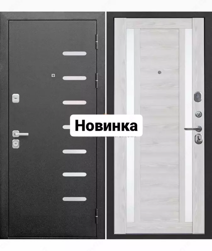 Входная дверь Ривьера Айс (серебро)