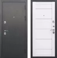  Входная дверь Толстяк (Серебро Ясень/Белый Эмаль) - 
