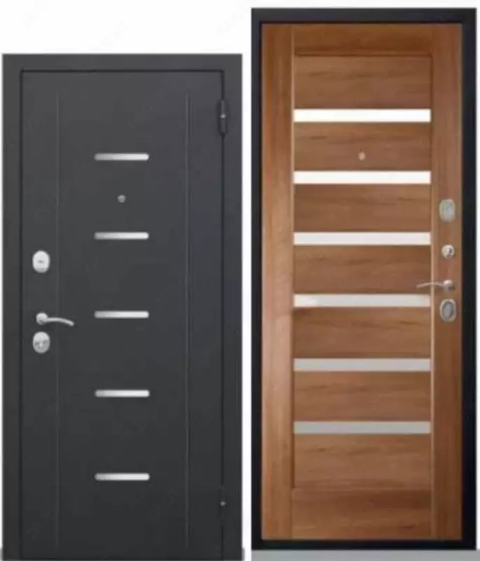 Входная дверь Феррара Муар (лиственница беж/темный кипарис/ольха)