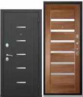 Входная дверь Феррара Муар (лиственница беж/темный кипарис/ольха)