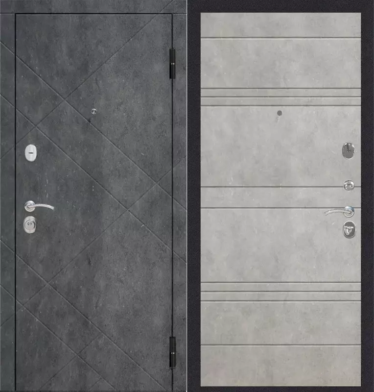 Входная дверь Бруклин  Белый Сатин