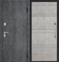  Входная дверь Бруклин  Белый Сатин - 