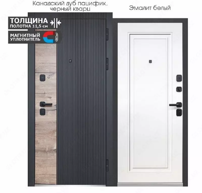 Kirish eshiklari Luxor 2 MDF eman Vertical Neo - 5 400 000 so'm