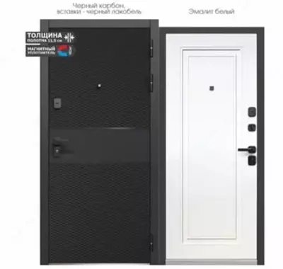 Входные двери Luxor 2 МДФ Карбон