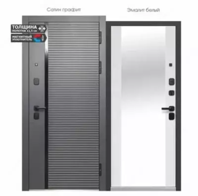 Входные двери Luxor 2 МДФ Горизонталь Зеркало - 5 200 000 сум / шт.