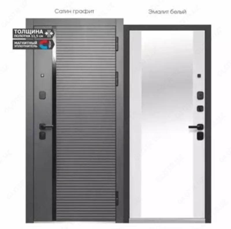 Kirish eshiklari Luxor 2 MDF Gorizontal Mirror - 5 200 000 so'm