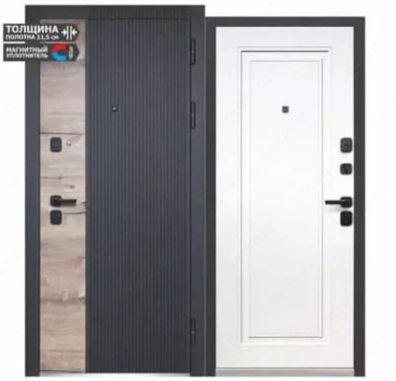 Kirish eshigi "Luxor 2" MDF eman Vertical NEO (Rossiya)