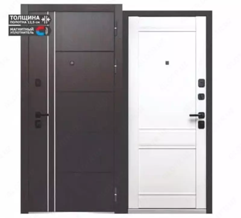 Входная комбинированная дверь "Luxor 2" МДФ Молдинг (Россия) АКЦИЯ!