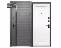 Входная комбинированная дверь Luxor 2 МДФ Горизонталь НЕО (Россия) АКЦИЯ!